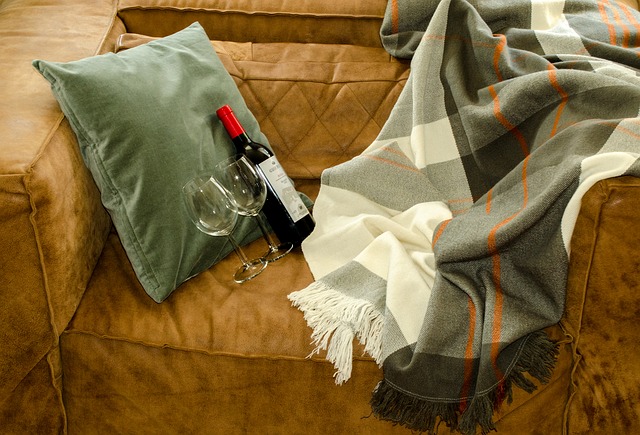 Beszáradt folt eltávolítása - vörösbor a kanapén